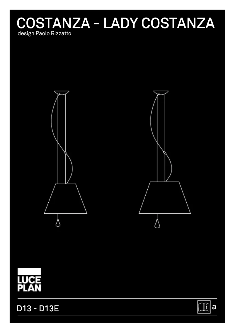 Page n°1 - Manuel utilisateur Luceplan Grande Costanza
