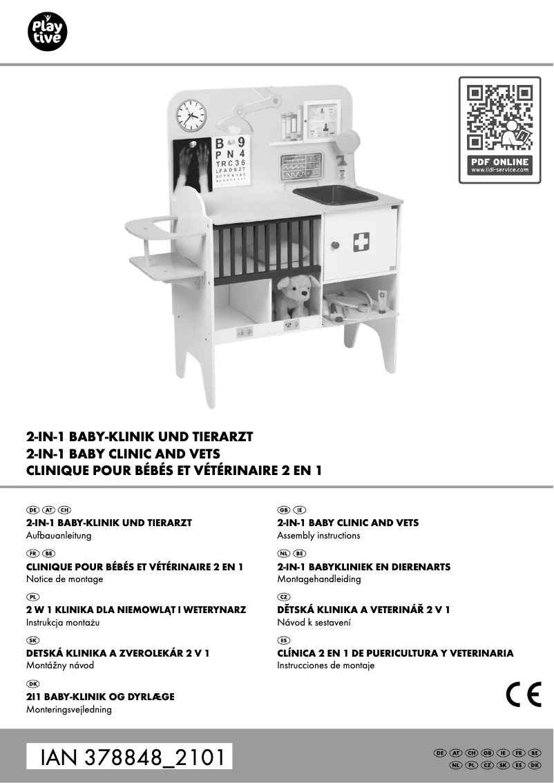 Page 1 de la notice Manuel utilisateur Playtive IAN 378848