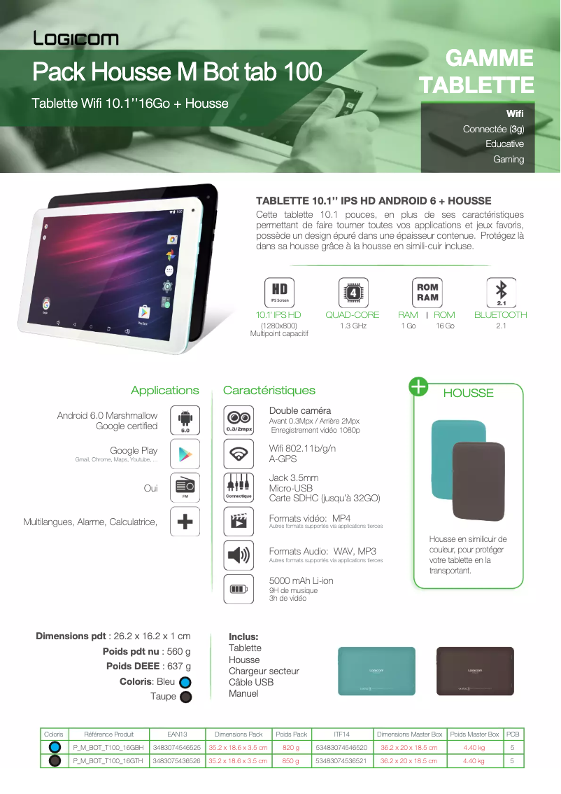 Image de la première page du manuel de l'appareil M Bot 100