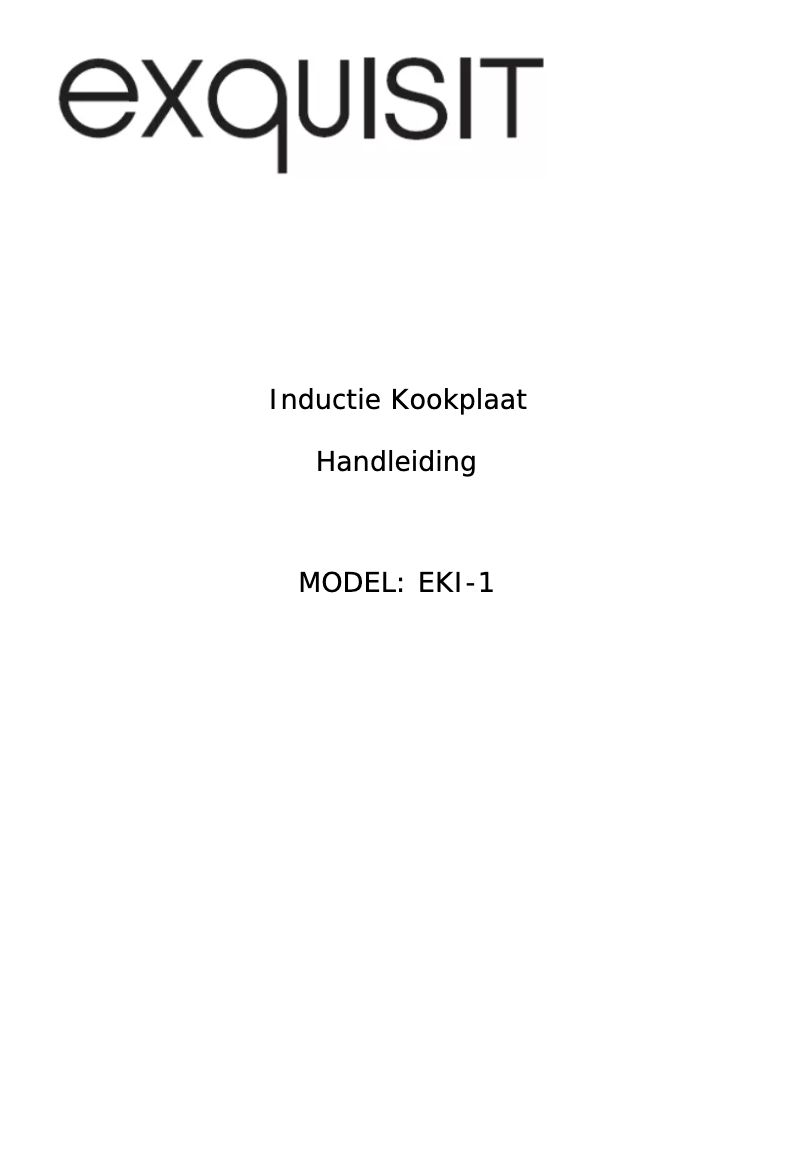 Image de la première page du manuel de l'appareil EKI 2.5