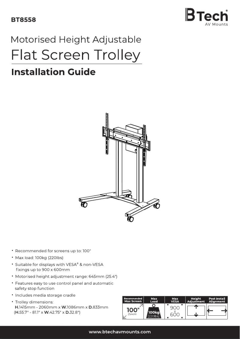 Image de la première page du manuel de l'appareil BT8558