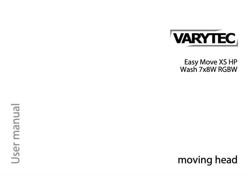 Page 1 de la notice Manuel utilisateur Varytec Easy Move XS HP