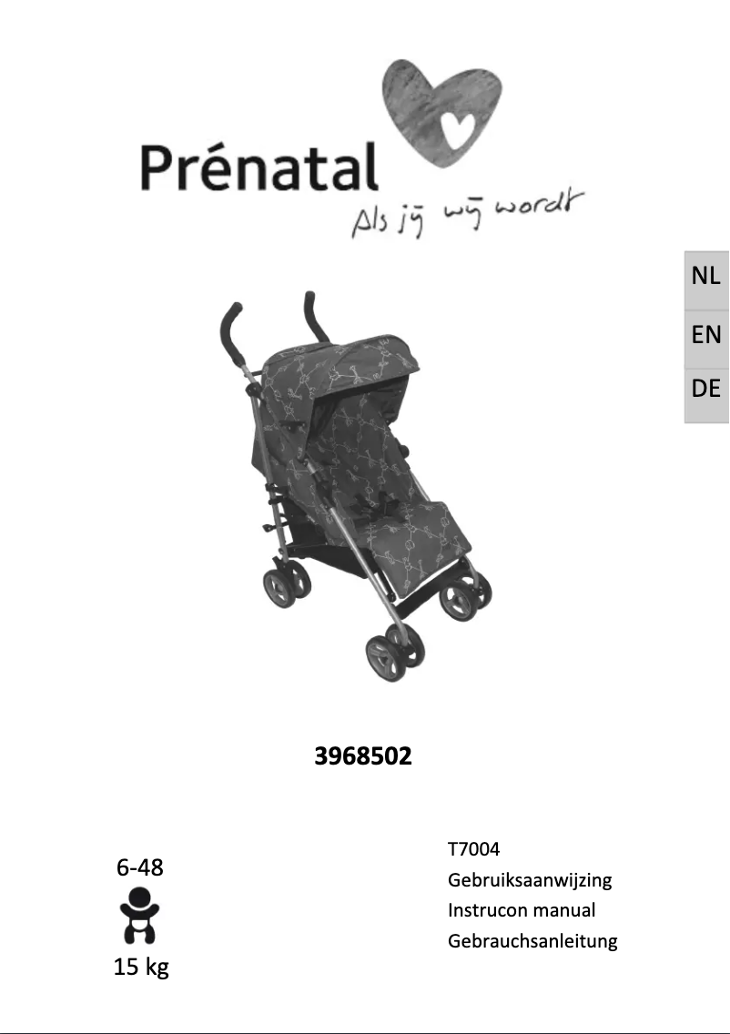 Page 1 de la notice Manuel utilisateur Prénatal Nijntje T7004