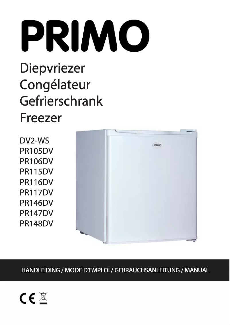 Image de la première page du manuel de l'appareil PR147DV