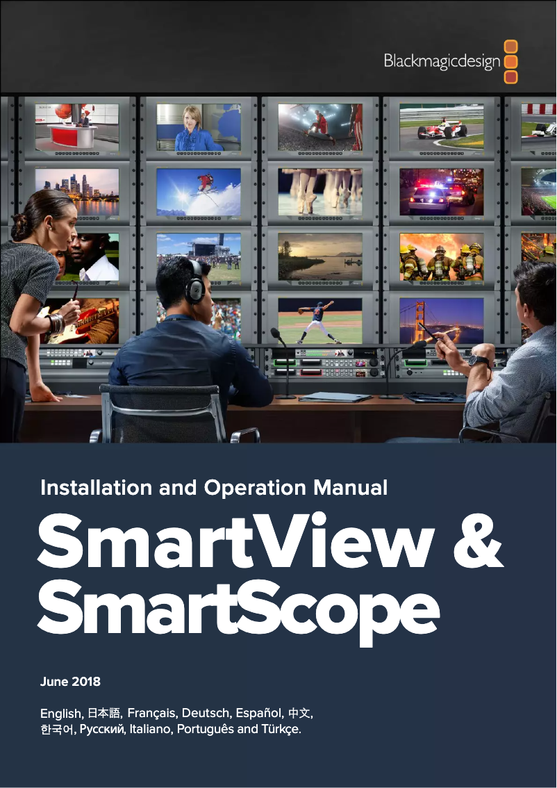 Page 1 de la notice Manuel utilisateur Blackmagic Design SmartView Duo