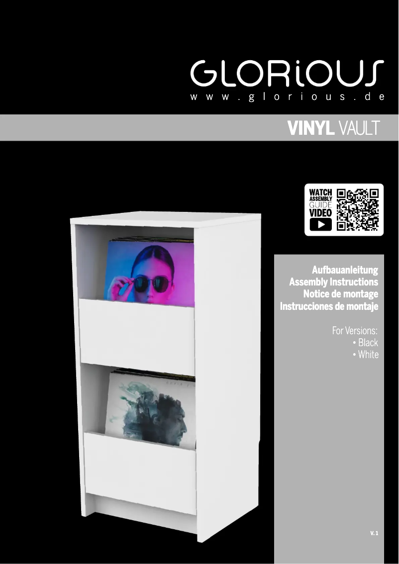 Page 1 de la notice Manuel utilisateur Glorious VINYL VAULT