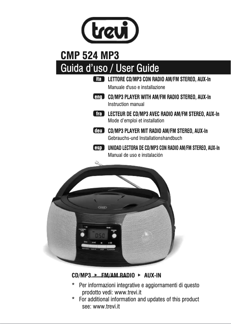 Image de la première page du manuel de l'appareil 0CM52404