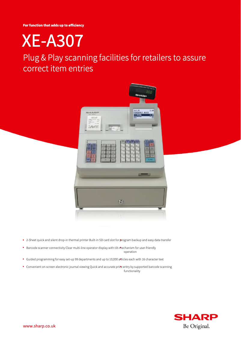 Image de la première page du manuel de l'appareil XE-A307