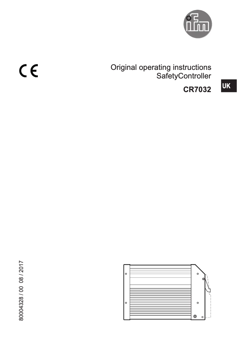 Image de la première page du manuel de l'appareil CR7032