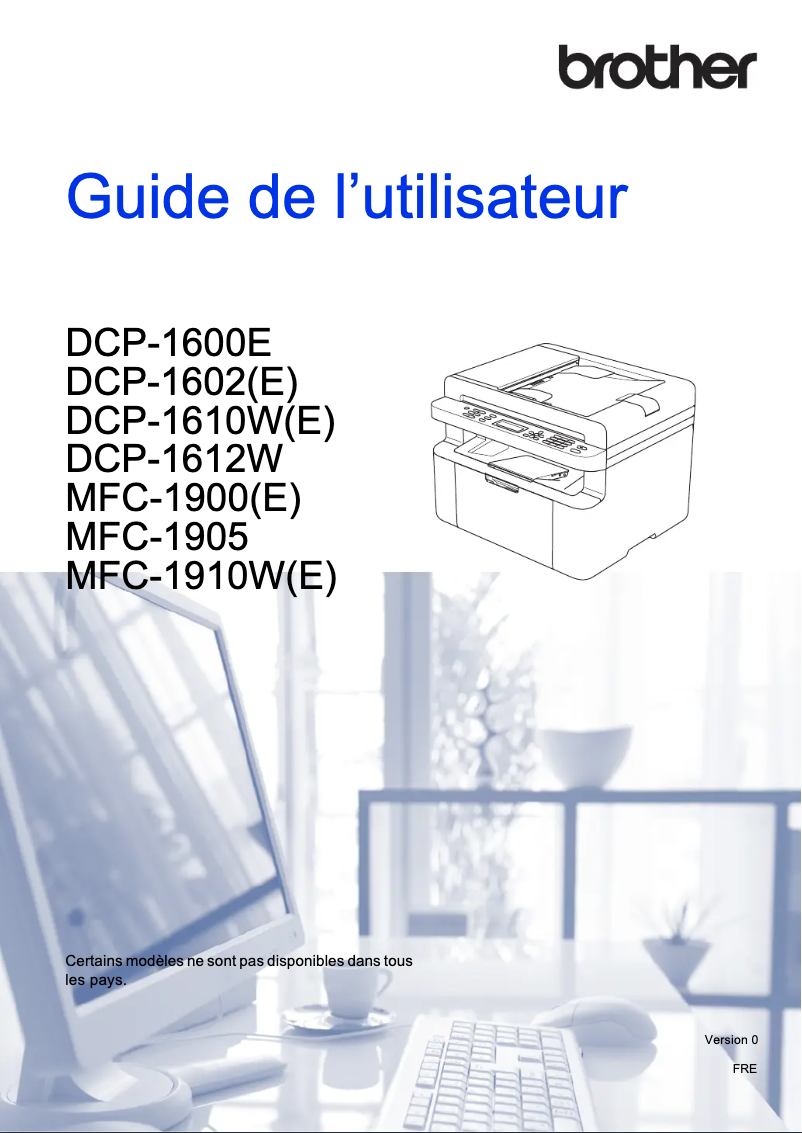 Page n°1 - Manuel utilisateur Brother MFC-1910W