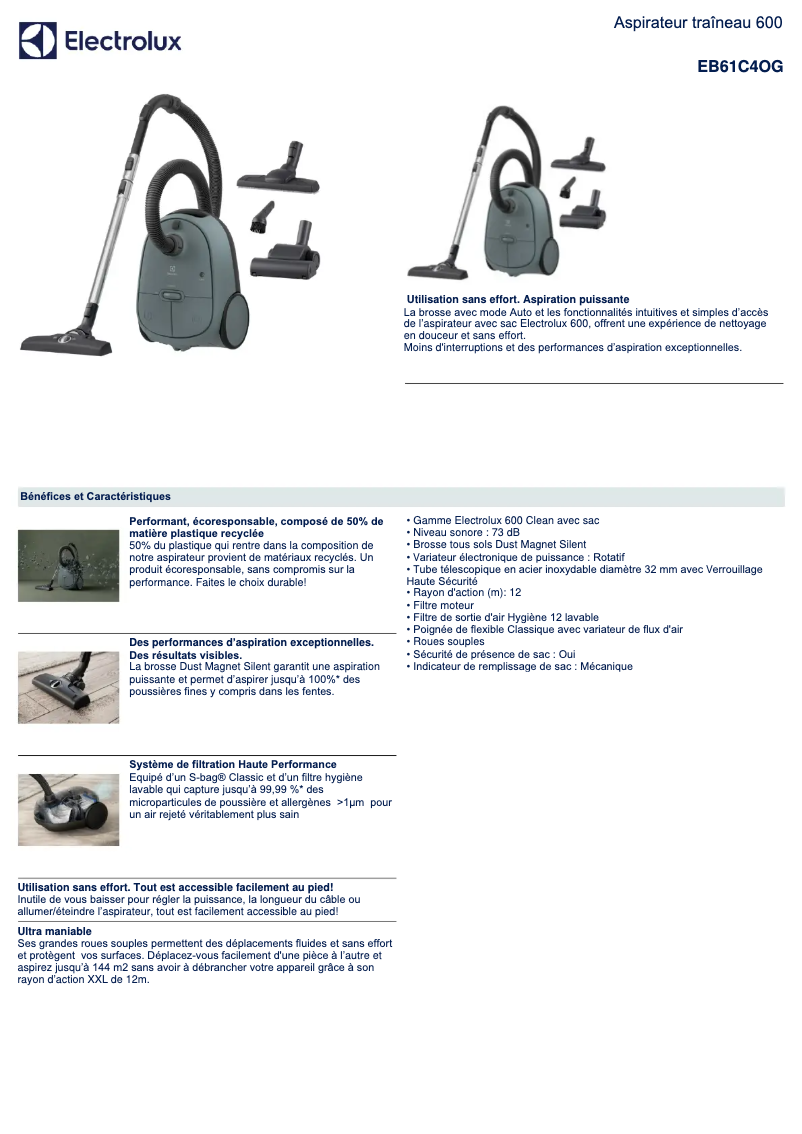 Page n°1 - Manuel utilisateur Electrolux EB61C4OG