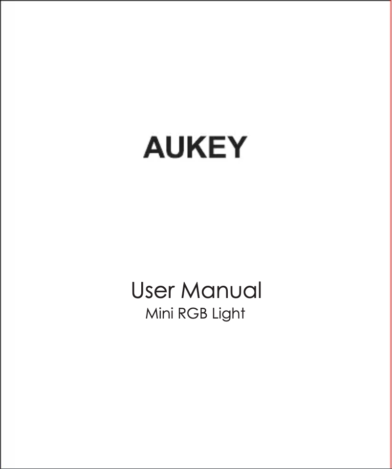 Page 1 de la notice Manuel utilisateur Aukey LT-ST23