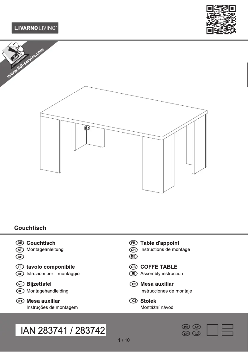 Image de la première page du manuel de l'appareil IAN 283742