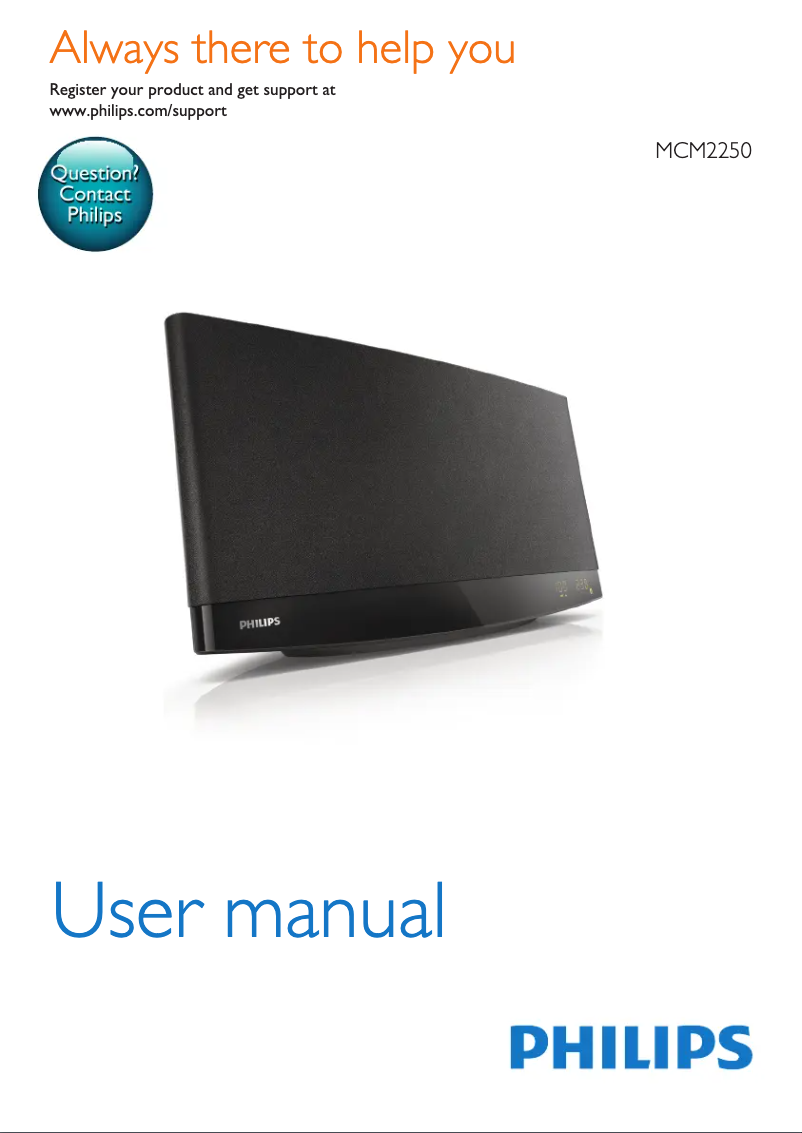 Página 1 del manual Manual de usuario Philips MCM2250X