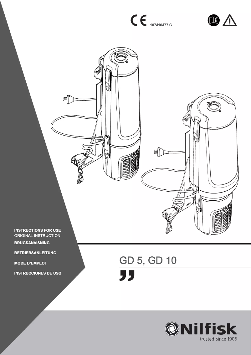 Image de la première page du manuel de l'appareil GD10