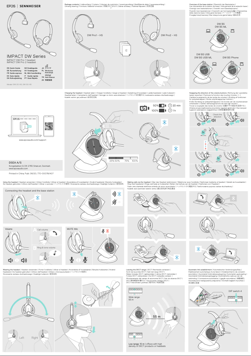 Image de la première page du manuel de l'appareil EPOS Impact DW Pro 2 ML