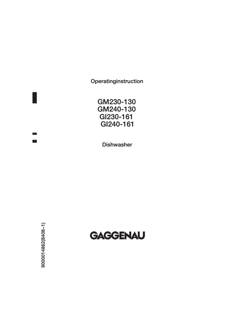 Page 1 de la notice Manuel utilisateur Gaggenau GI 230-161