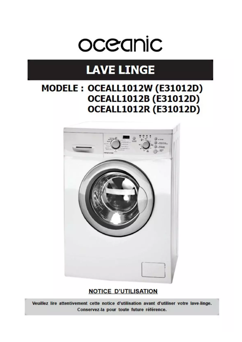 Page 1 de la notice Manuel utilisateur Oceanic OCEALL1012B