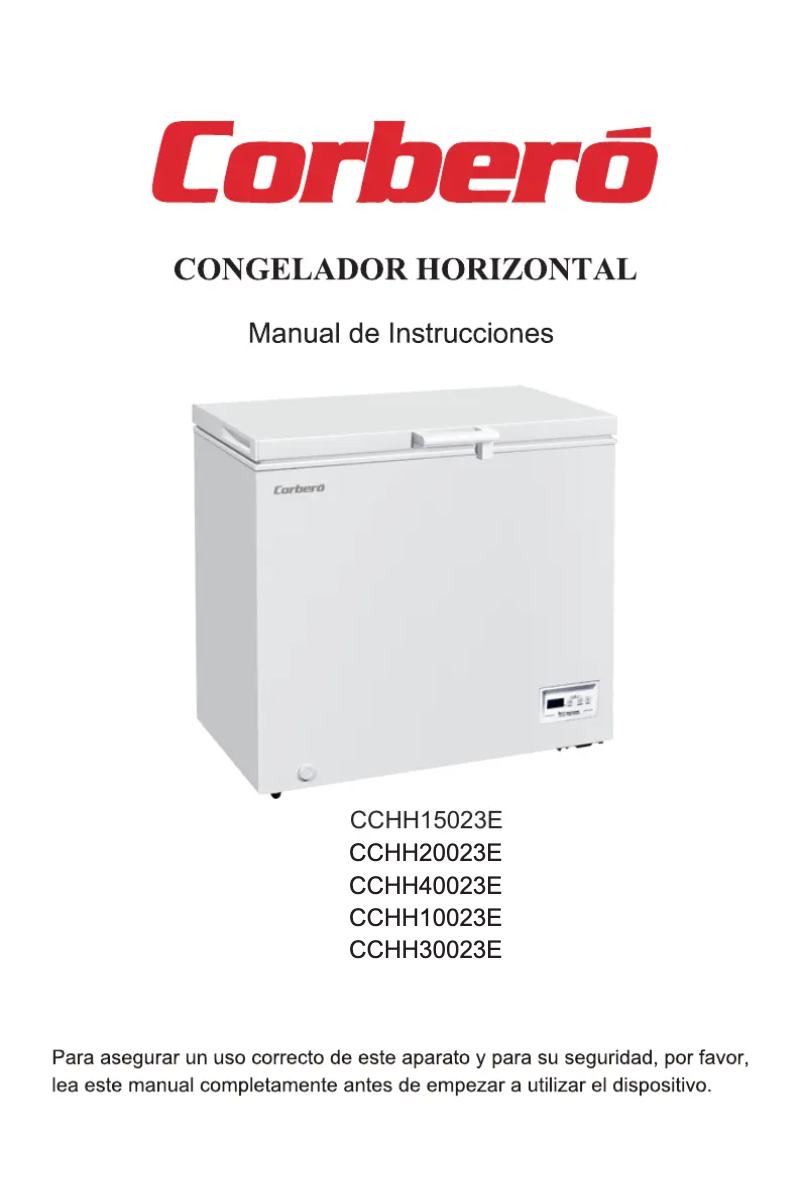 Page n°1 - Manuel utilisateur Corbero CCHH40023E