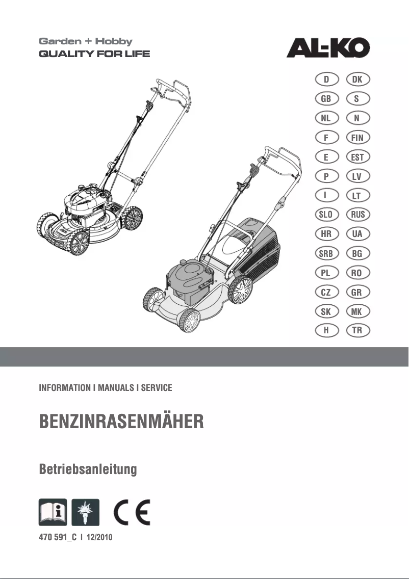Image de la première page du manuel de l'appareil 4610 HPD Easy-Mow