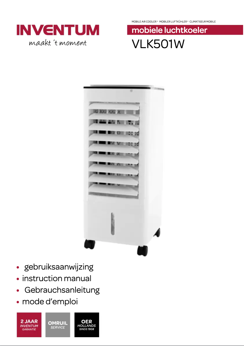 Page n°1 - Manuel utilisateur Inventum VLK501W