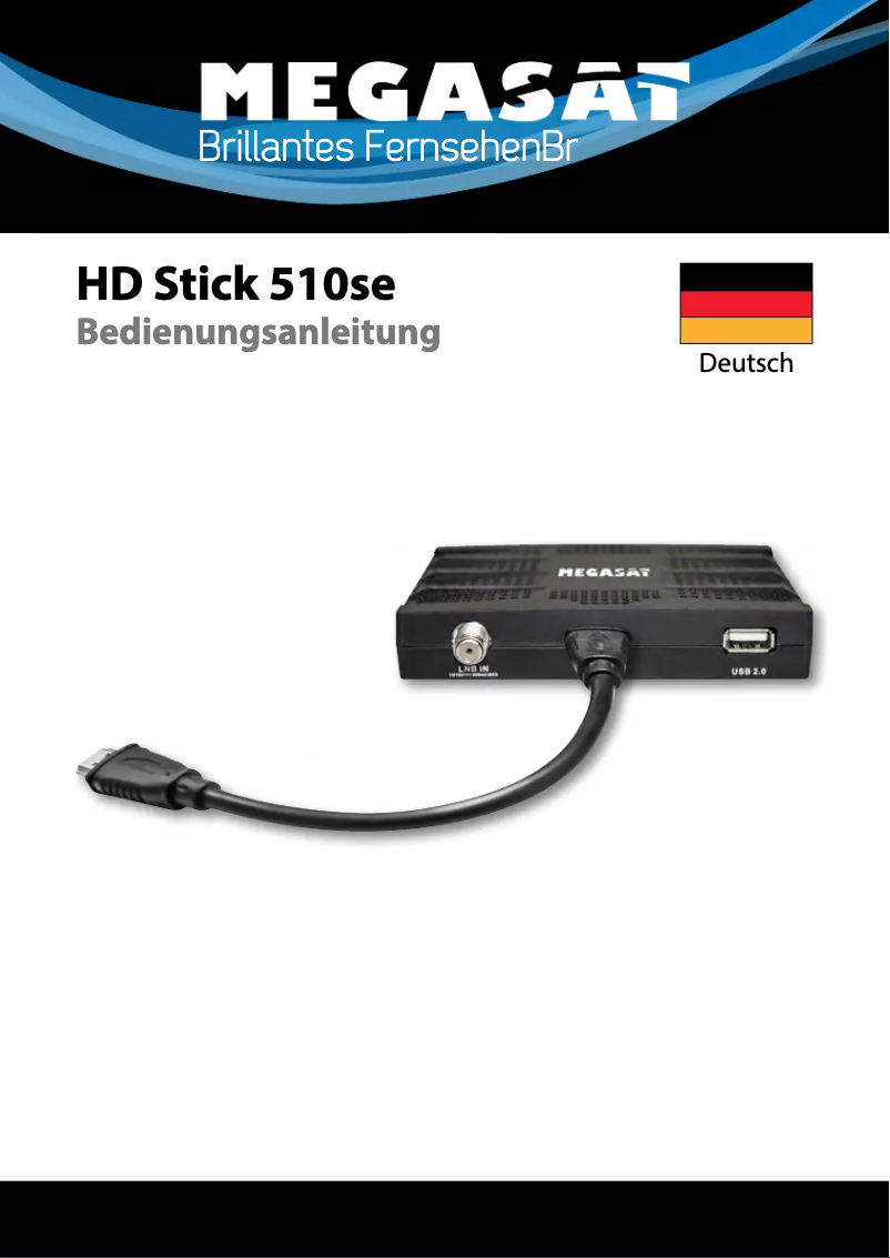 Page 1 de la notice Manuel utilisateur Megasat HD Stick 510se