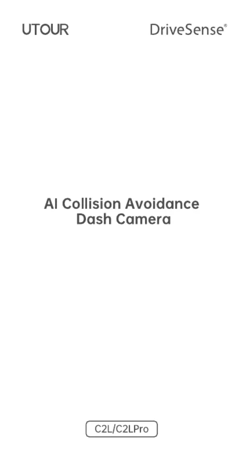 Image de la première page du manuel de l'appareil UTOUR C2L Pro