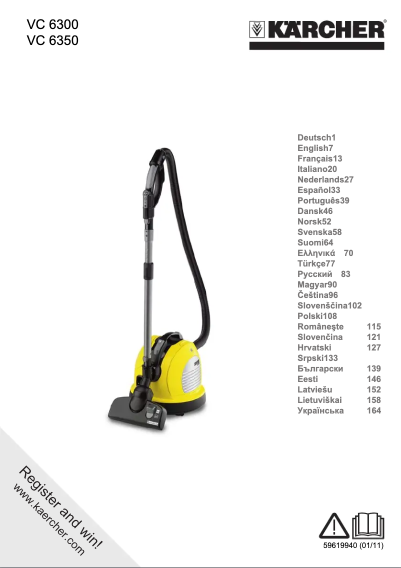 Image de la première page du manuel de l'appareil VC 6300