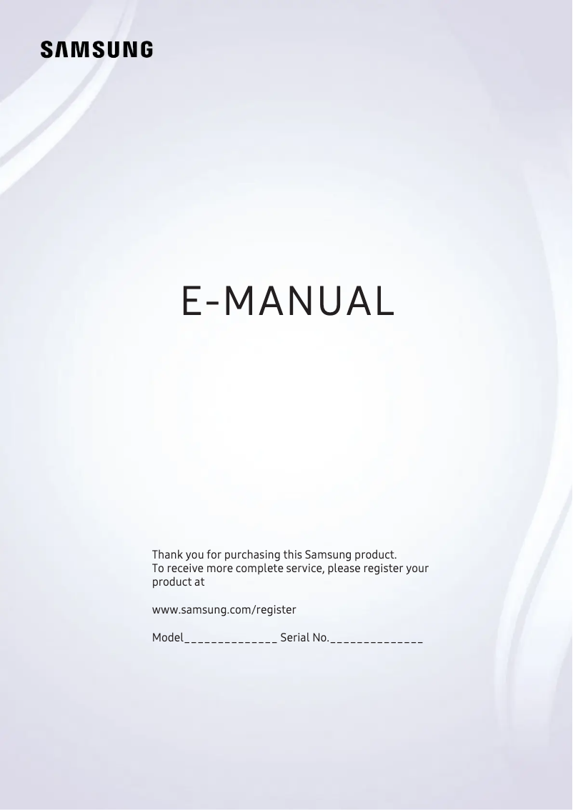 Imagen de la primera página del manual del dispositivo UA55MU7300J