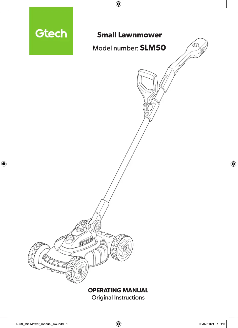Image de la première page du manuel de l'appareil SLM50