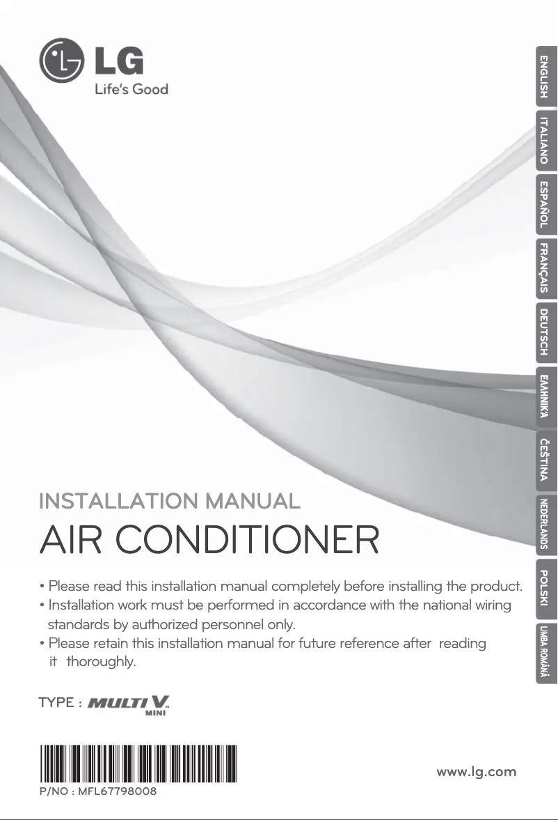 Página 1 del manual Manual de usuario LG ARUN50LS2B