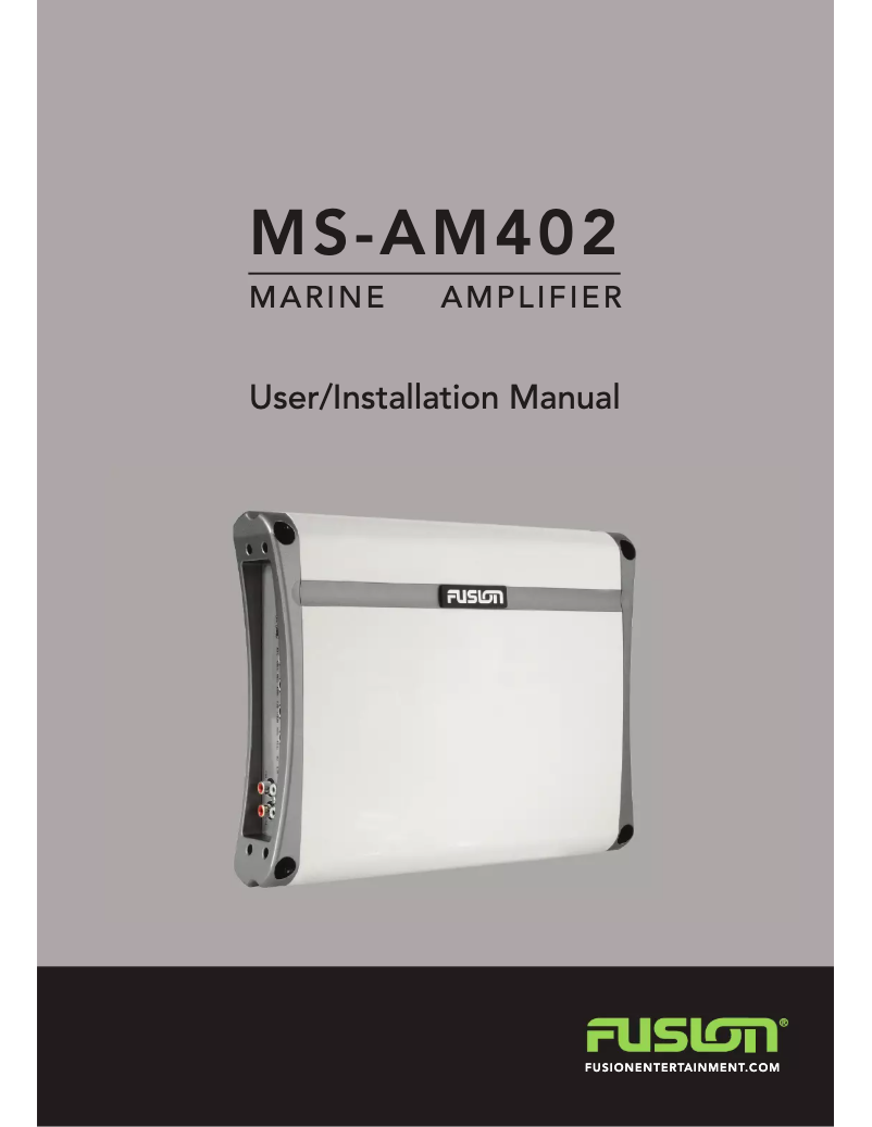 Image de la première page du manuel de l'appareil MS-AM402