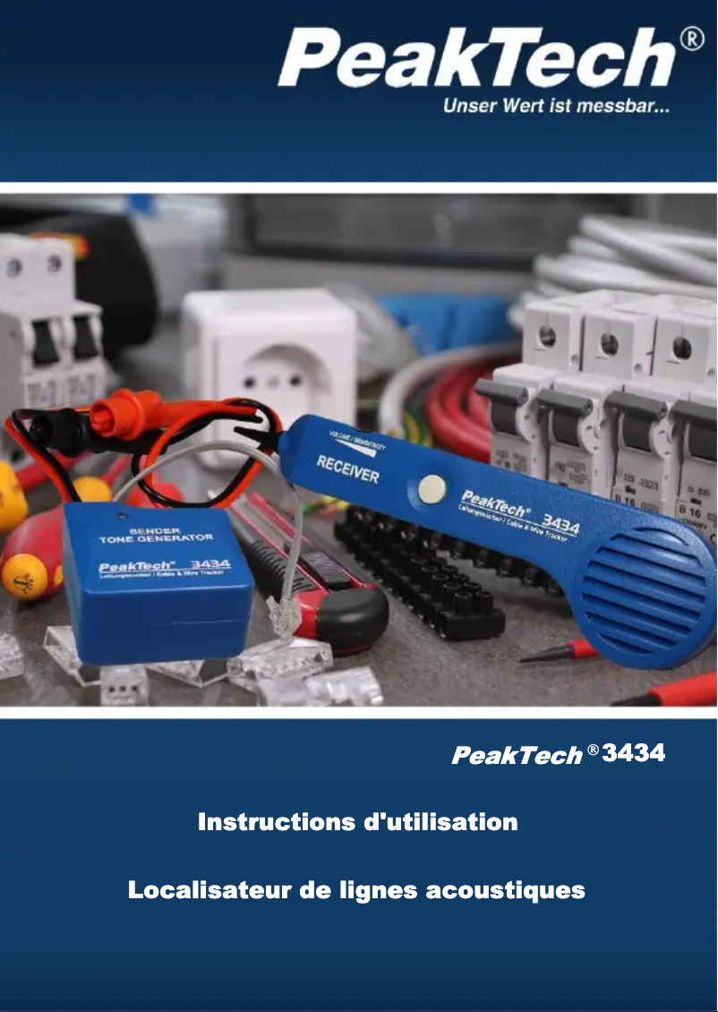 Page n°1 - Manuel utilisateur PeakTech 3434