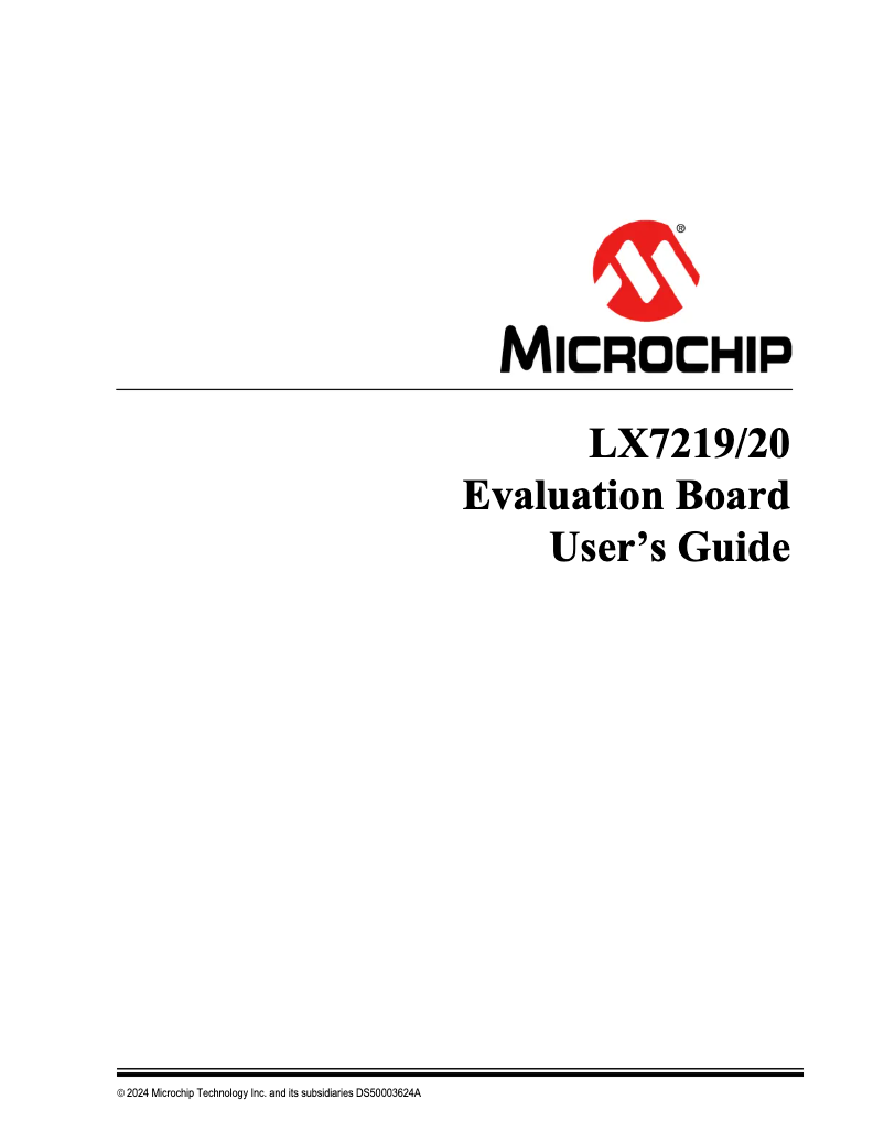 Page 1 de la notice Manuel utilisateur Microchip LX7220