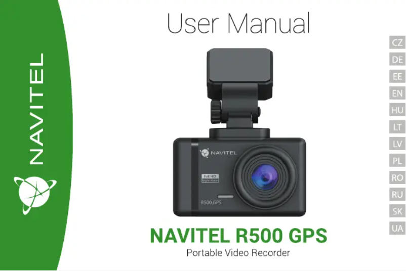 Image de la première page du manuel de l'appareil R500 GPS