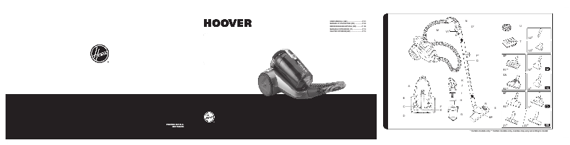 Page n°1 - Manuel utilisateur Hoover Reactiv RC71_RC14021