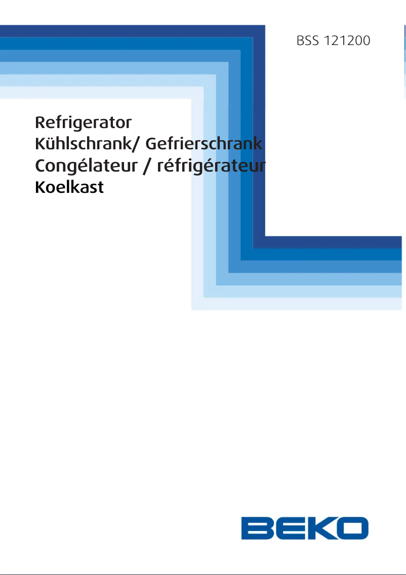 Page 1 de la notice Manuel utilisateur Beko BSS 121200