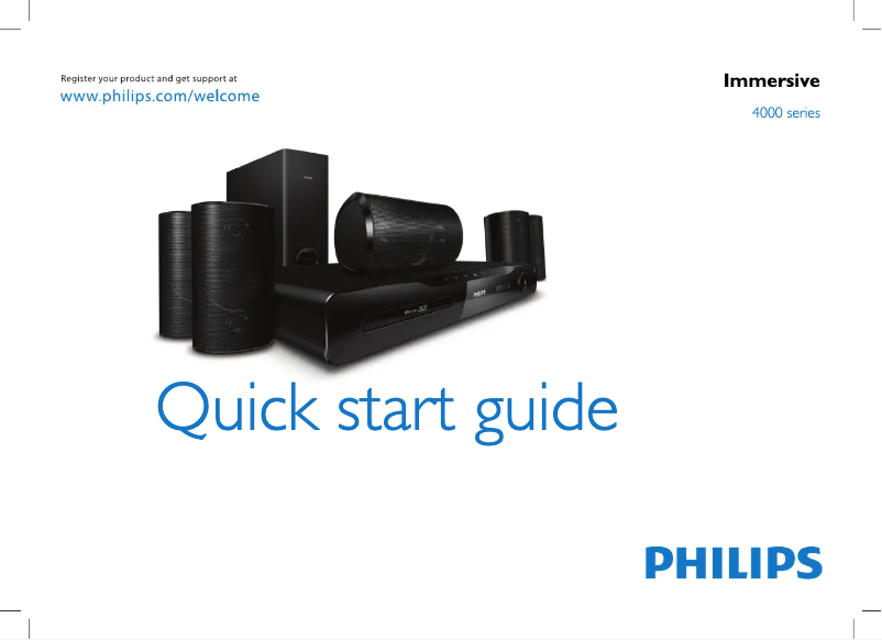 Page n°1 - Manuel utilisateur Philips HTS4562 DoubleBASS