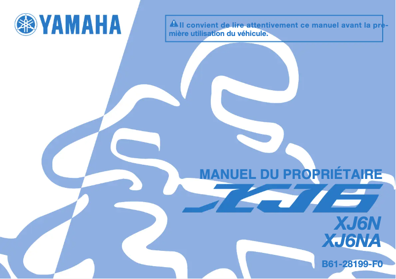 Page 1 de la notice Manuel utilisateur Yamaha XJ6-N (2015)