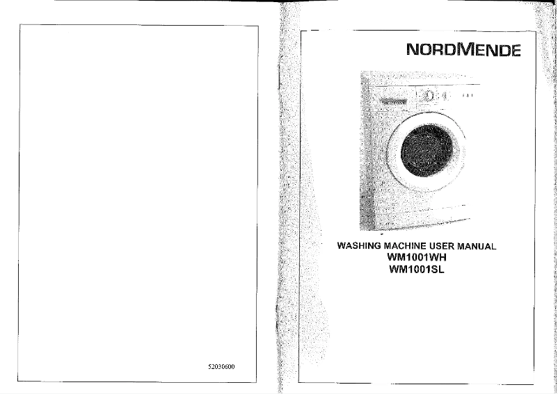 Page 1 de la notice Manuel utilisateur Nordmende WM 1001 SL