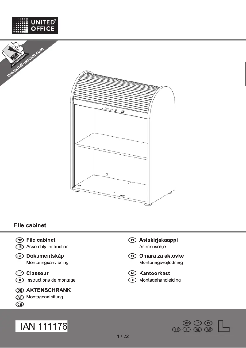 Page 1 de la notice Manuel utilisateur United Office IAN 73519