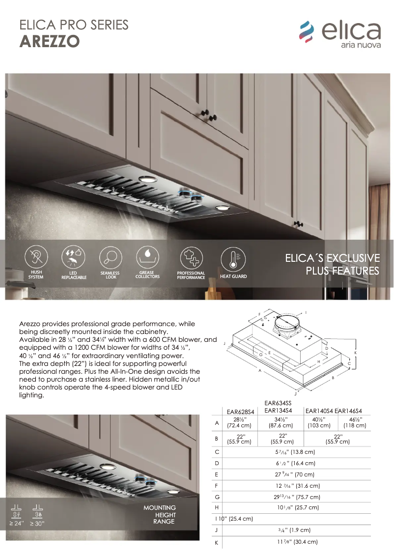 Image de la première page du manuel de l'appareil Arezzo EAR146S4