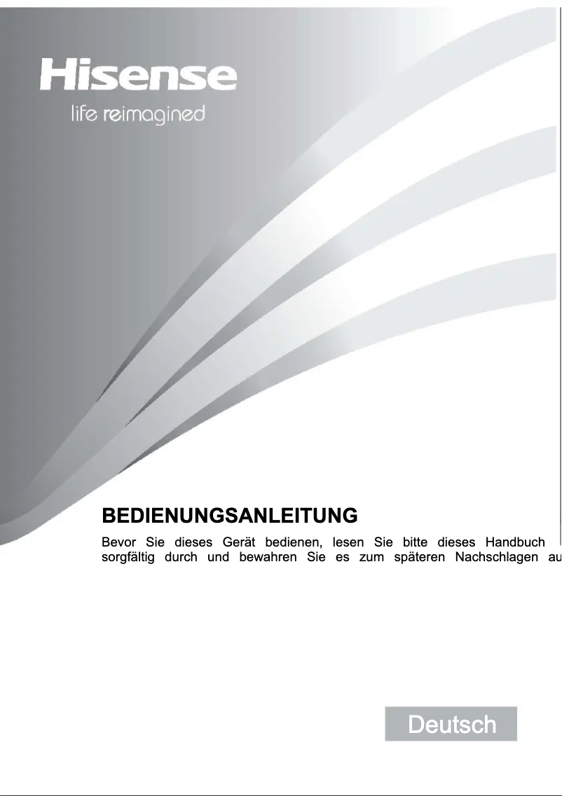 Page 1 de la notice Manuel utilisateur Hisense RB329N4ACE