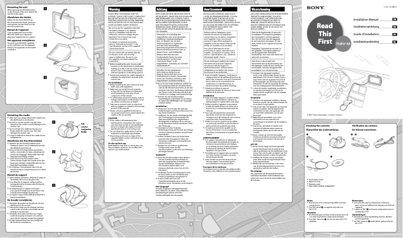 Image de la première page du manuel de l'appareil NV-U73TW