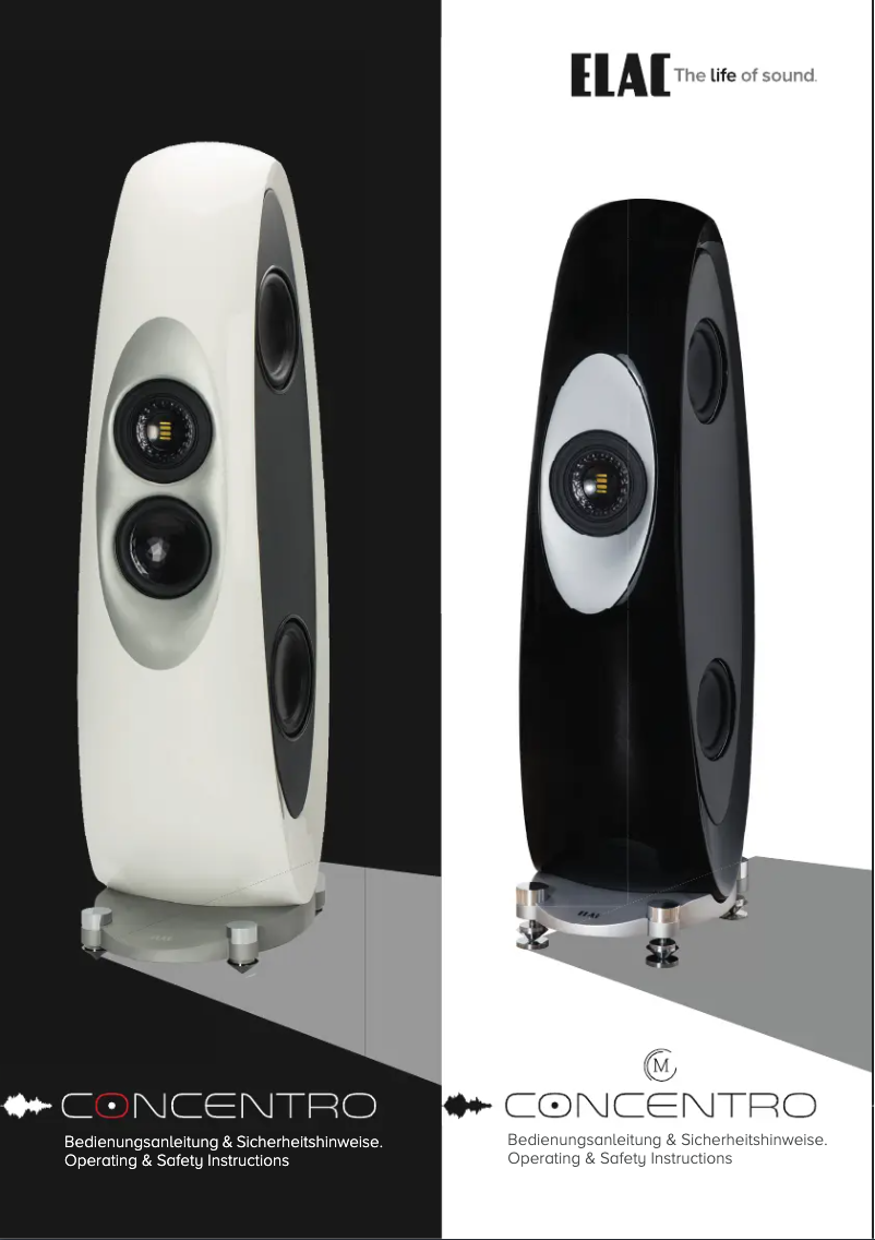 Página 1 del manual Ficha técnica ELAC Concentro