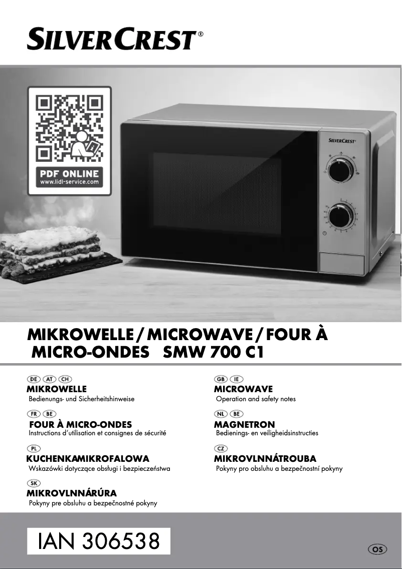 Page 1 de la notice Manuel utilisateur SilverCrest SMW 700 C1