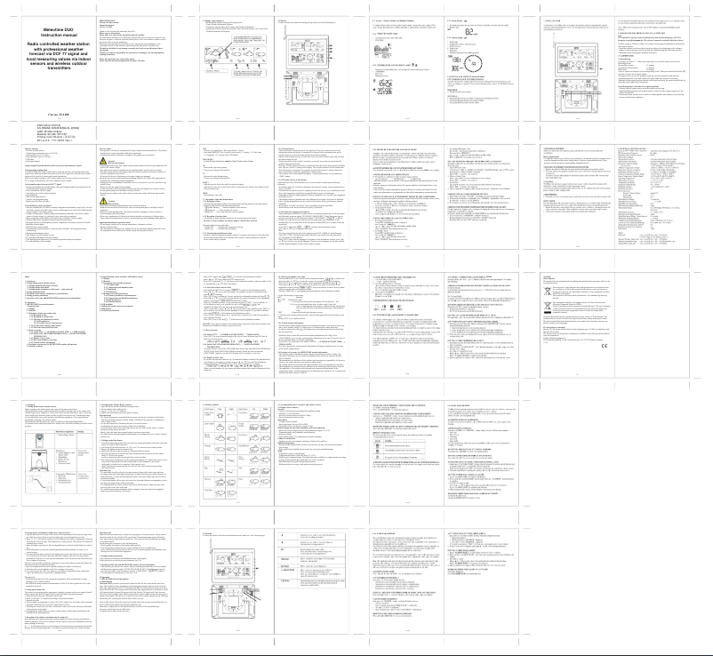 Page 1 de la notice Manuel utilisateur TFA Meteotime DUO 35.1100