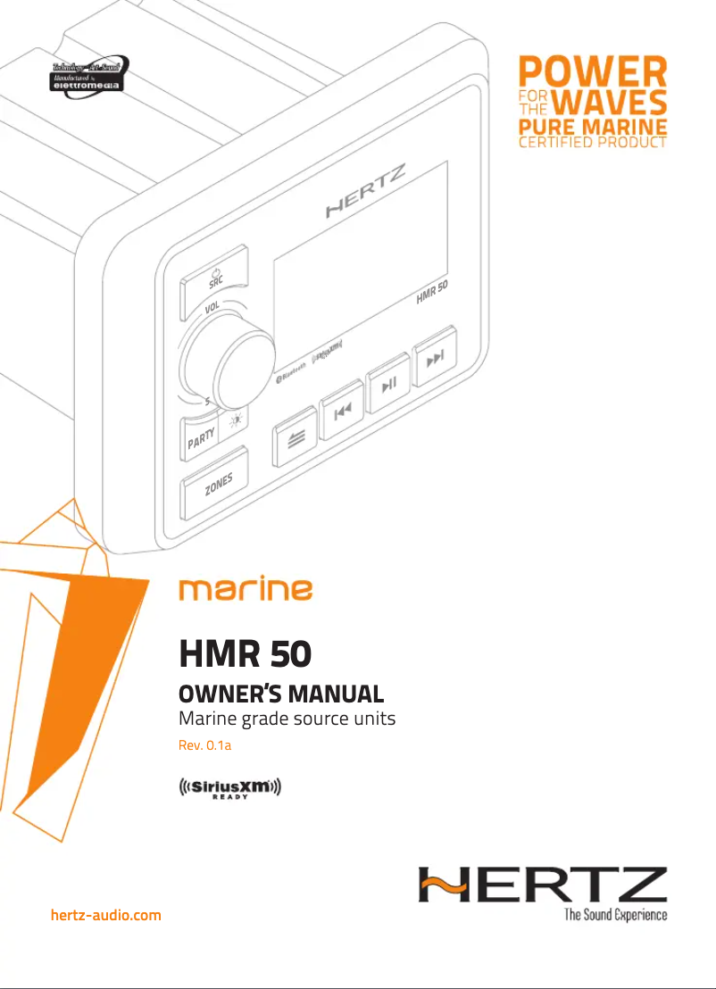 Image de la première page du manuel de l'appareil HMR 50