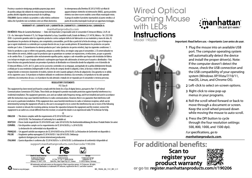 Image de la première page du manuel de l'appareil 190206