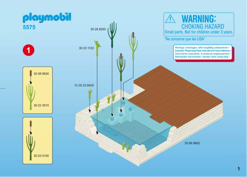 Página 1 del manual Manual de usuario Playmobil City Life Swimming Pool with Terrace 5575